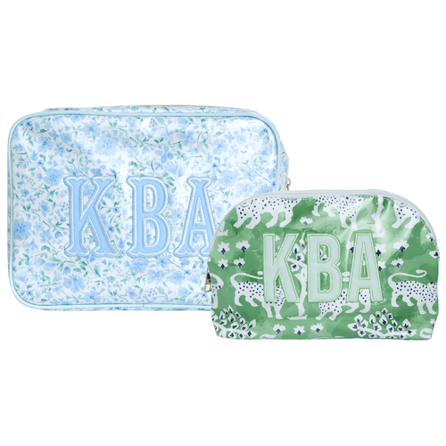 Clear Coated Pouch - Appliqué