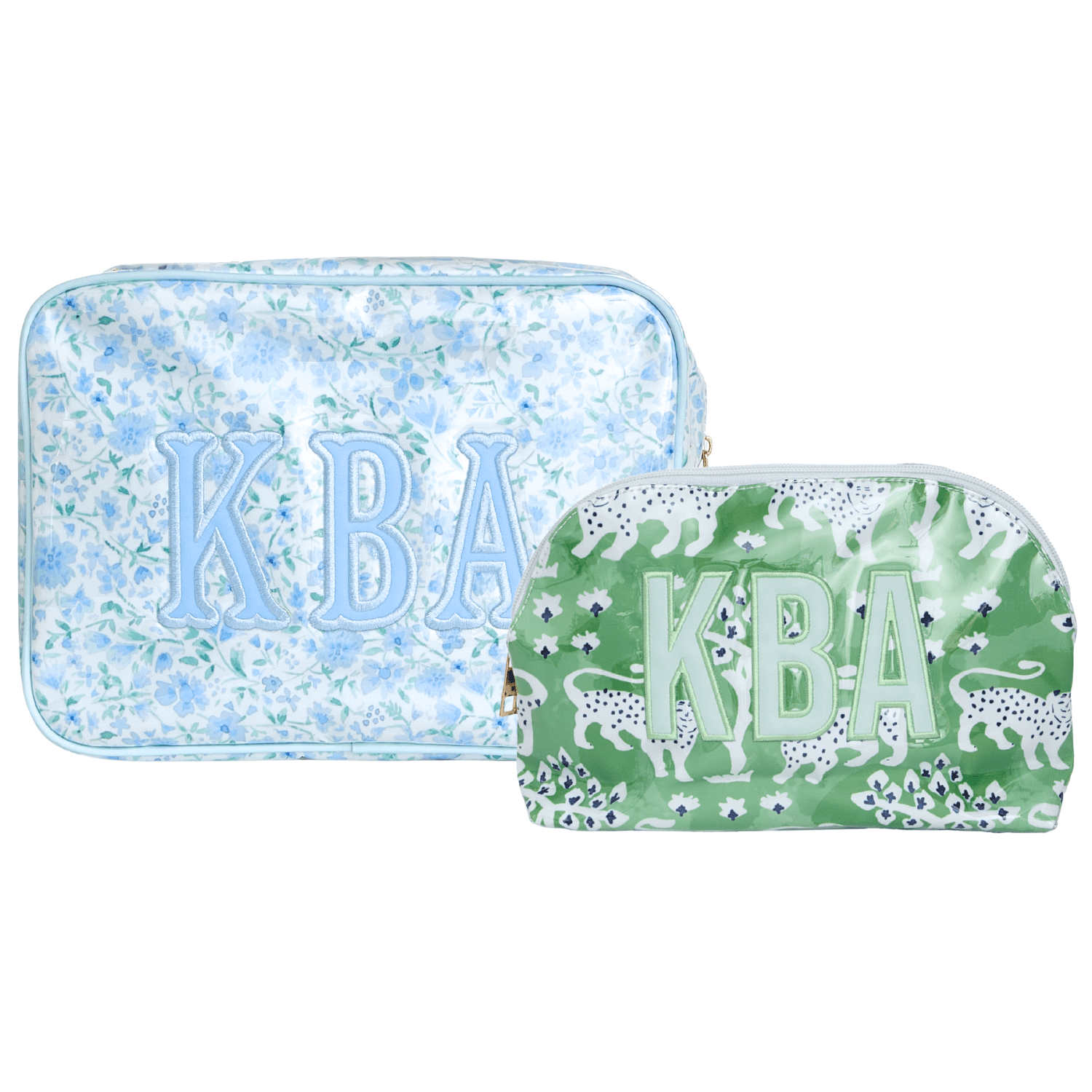 Clear Coated Pouch - Appliqué