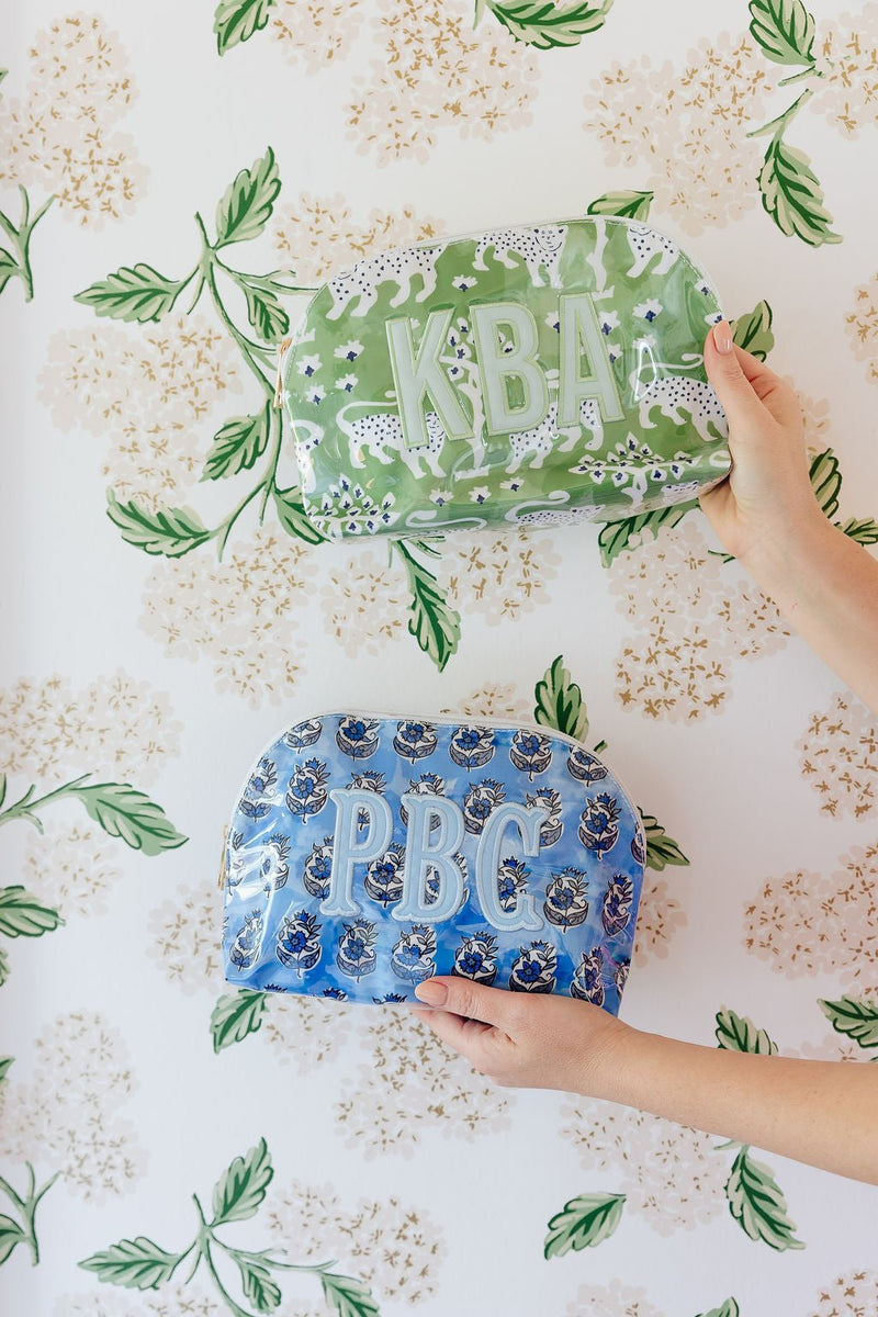 Clear Coated Pouch - Appliqué