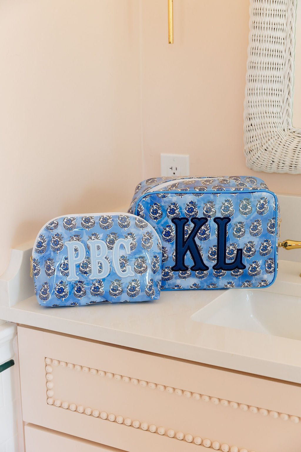 Clear Coated Pouch - Appliqué