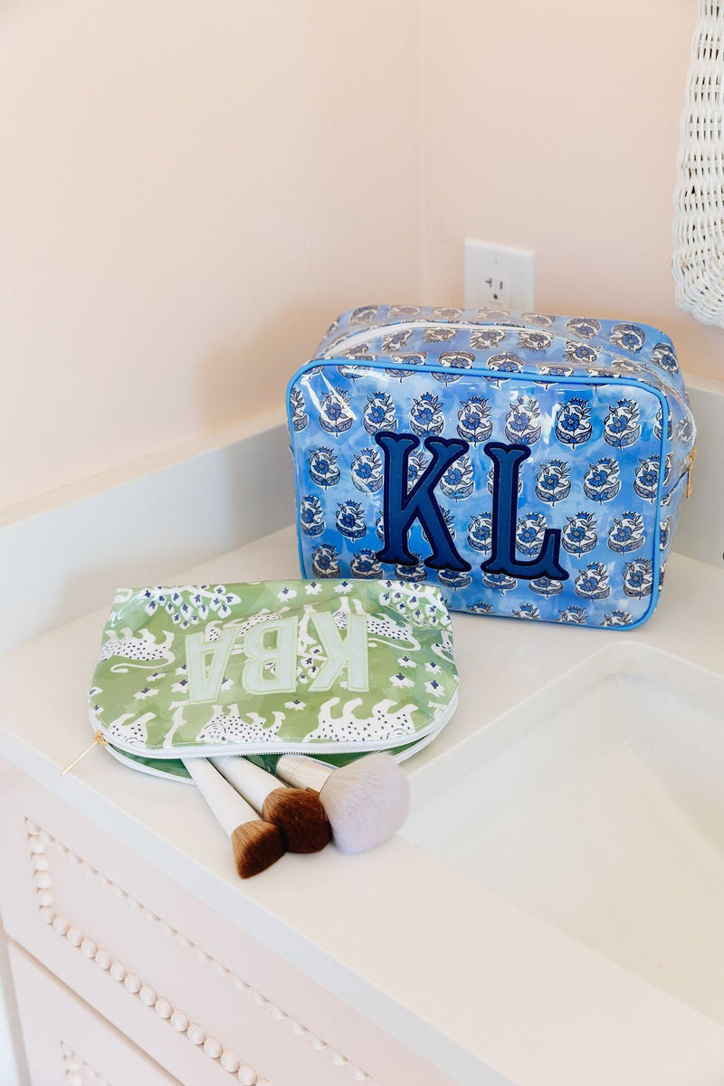 Clear Coated Pouch - Appliqué