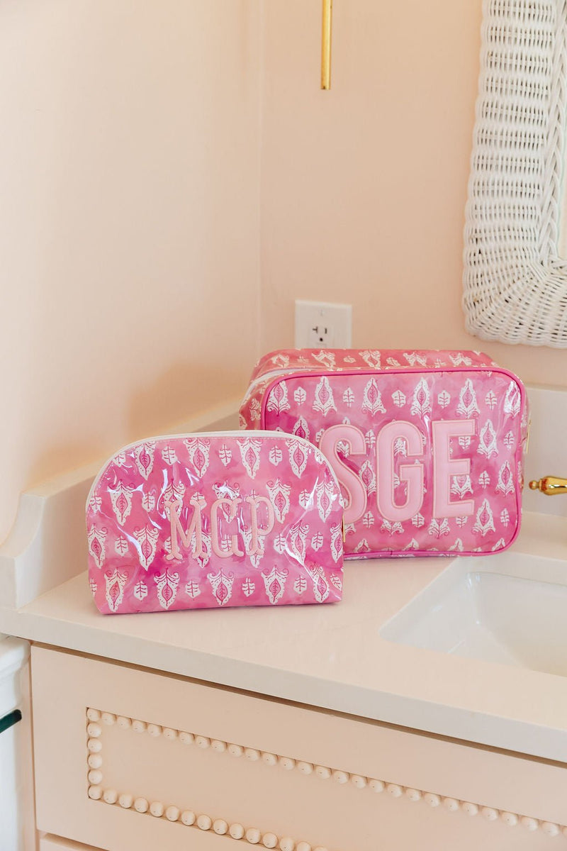 Clear Coated Pouch - Appliqué