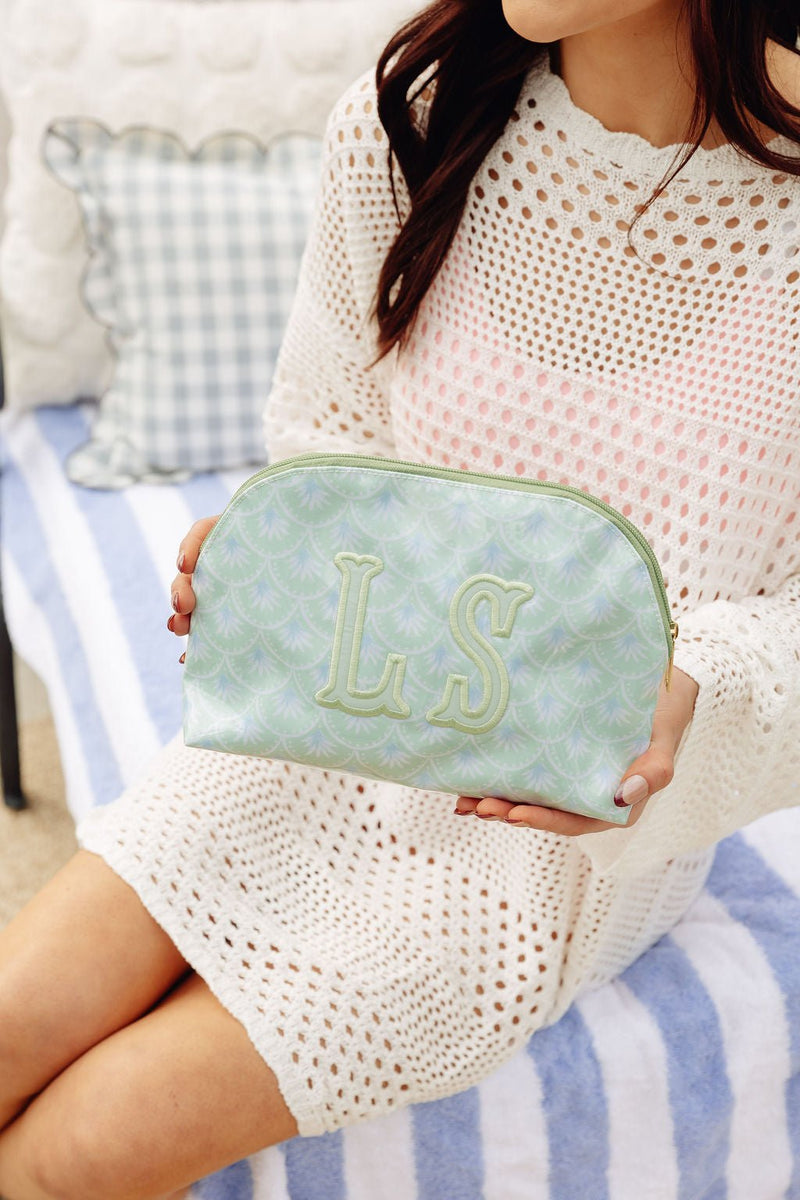 Clear Coated Pouch - Appliqué