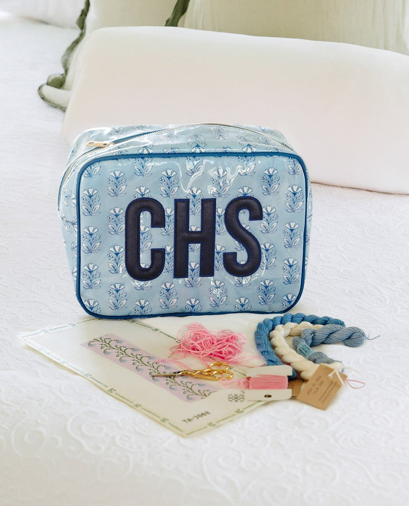 Clear Coated Pouch - Appliqué