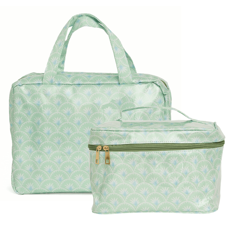 Clear Coated Travel Organizer Set