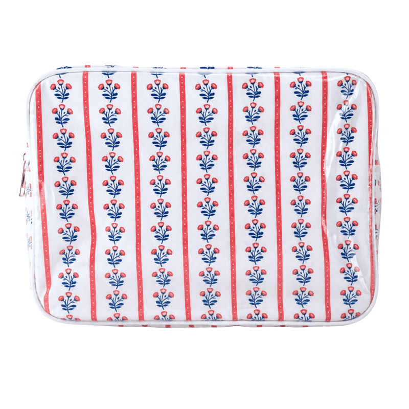 Coastal Clear Coated Pouch - Appliqué