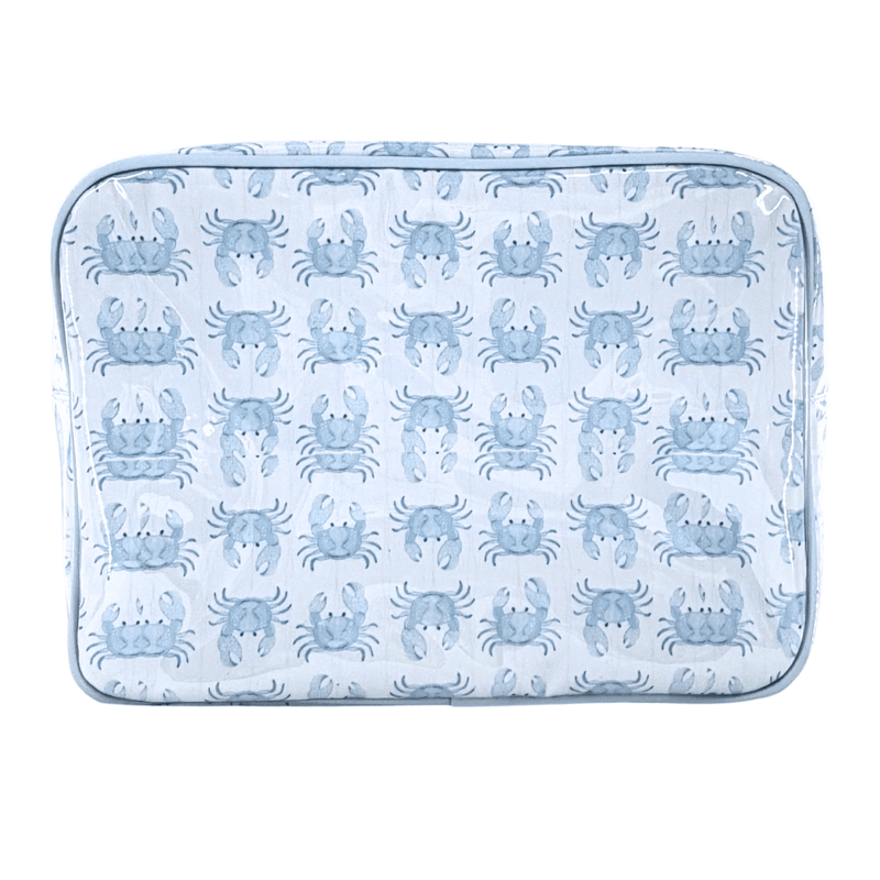Coastal Clear Coated Pouch - Appliqué