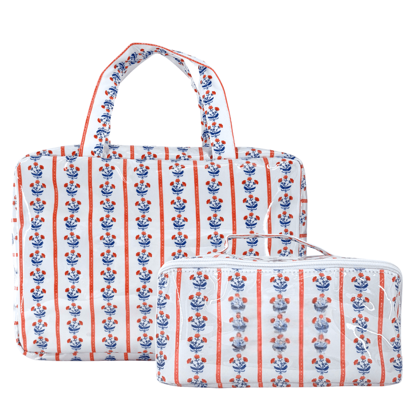 Coastal Clear Coated Travel Set