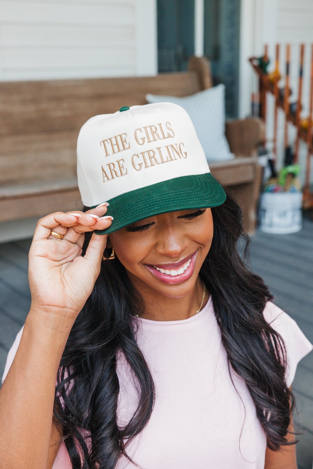 Trendy Custom Trucker Hats for Moms and Besties Sprinkled With Pink