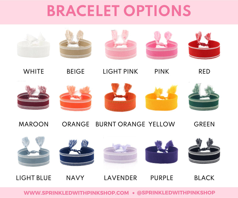 A graphic showing the color options to customize a product.
