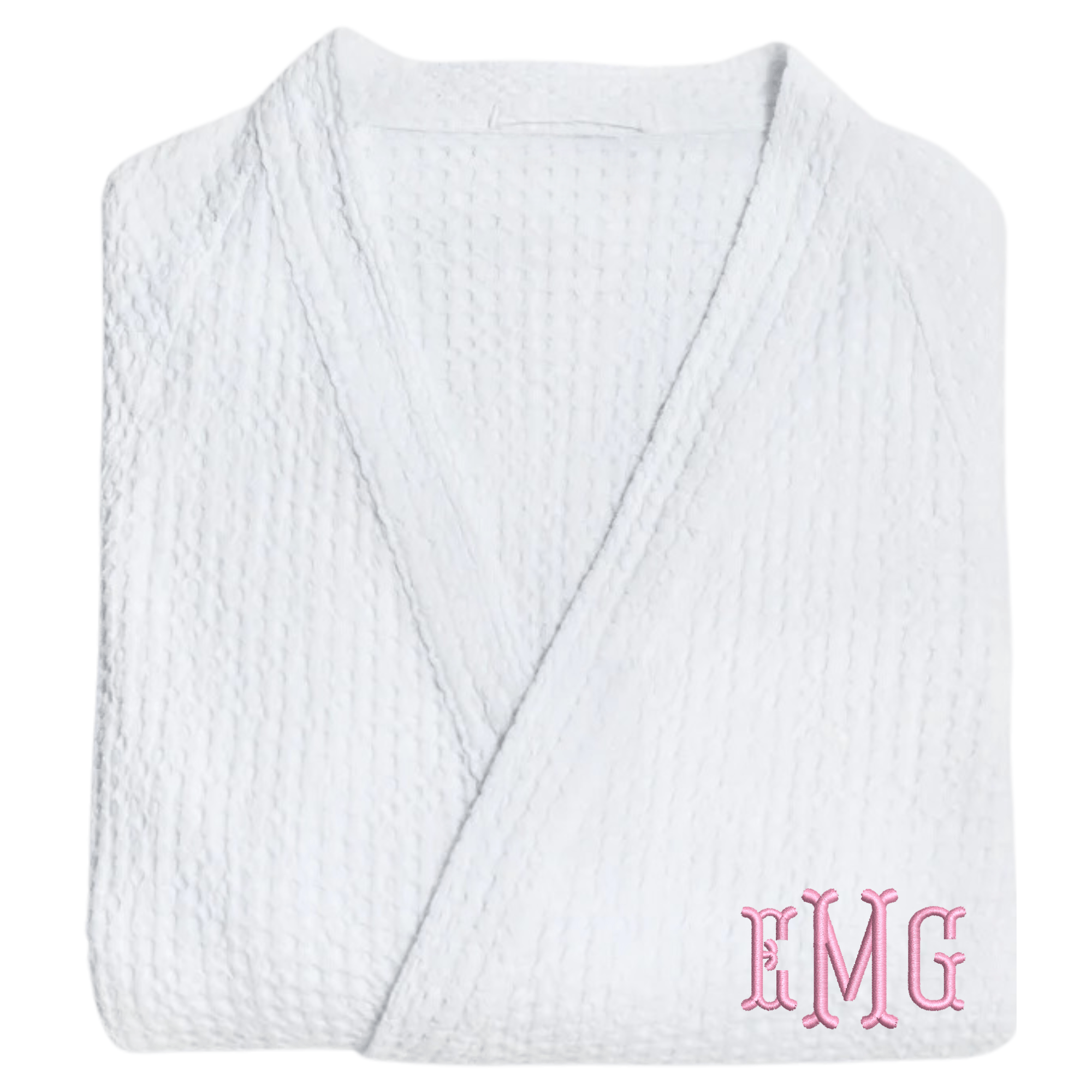 Embroidered Monogram Waffle Knit Robe | Personalized Bridal & Lounge ...