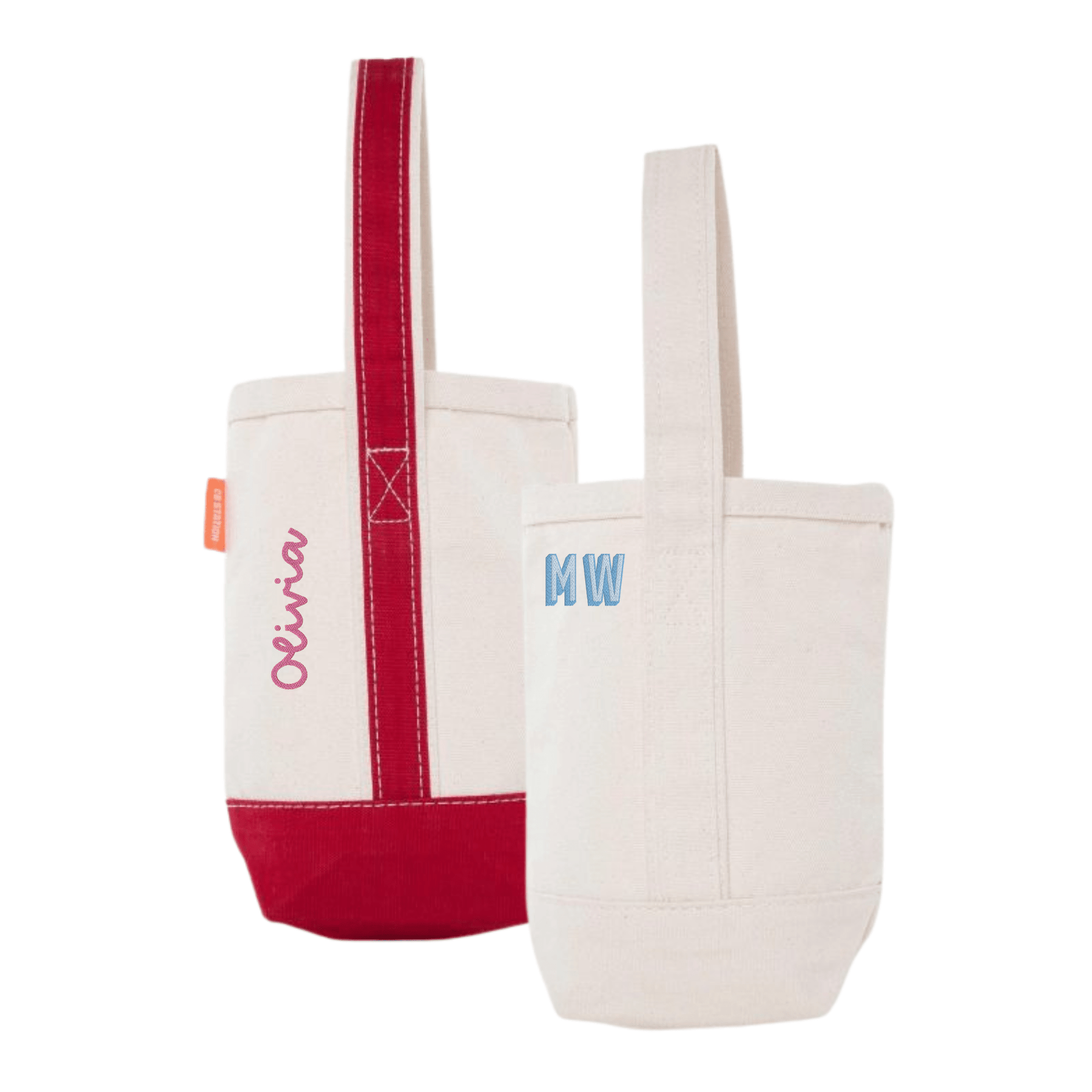 Wine Embroidered Bag
