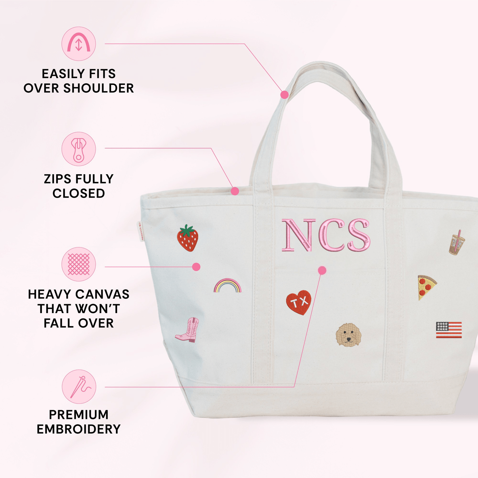 Favorite Things Custom Canvas Tote