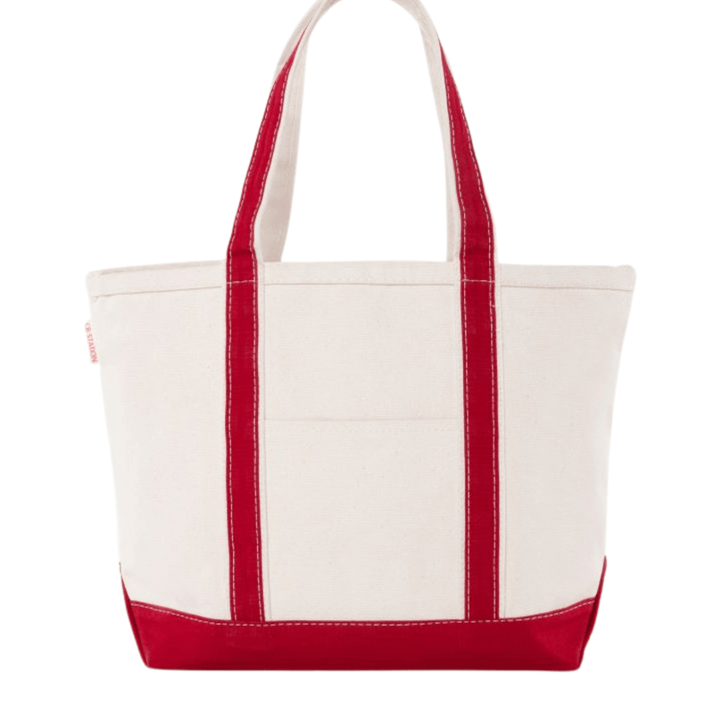 Embroidered Monogram Tote