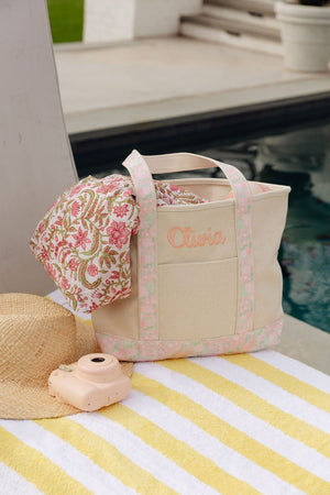 Floral Canvas Tote