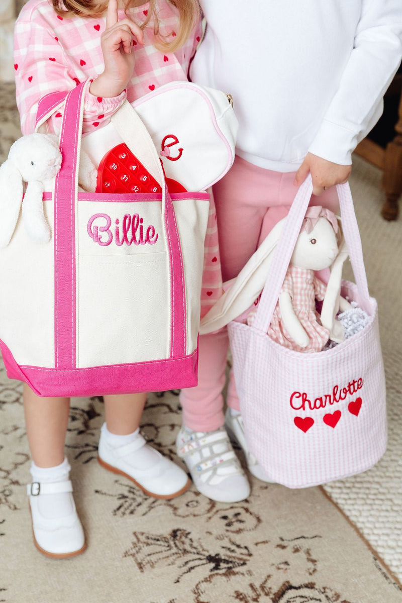 Gingham Valentine's Day Basket