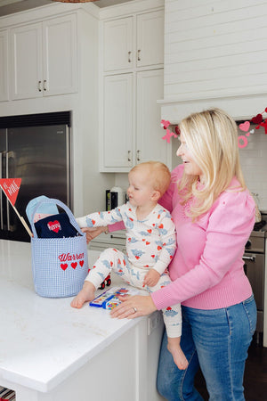 Gingham Valentine's Day Basket