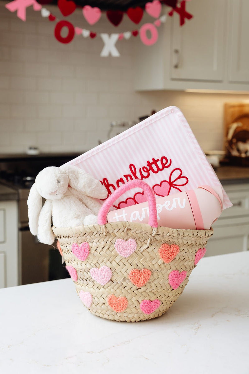 SWP Valentine's Day Canvas Tote Embroidered and filled with valentine's gifts