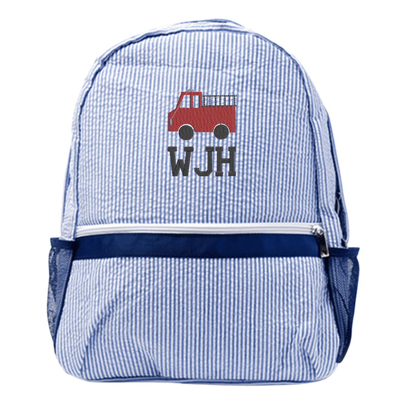 Kids Seersucker Backpack