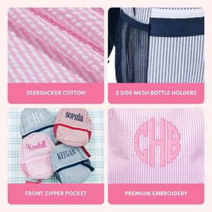Kids Seersucker Backpack