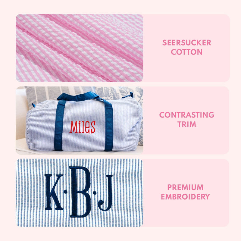 Kids Seersucker Duffel