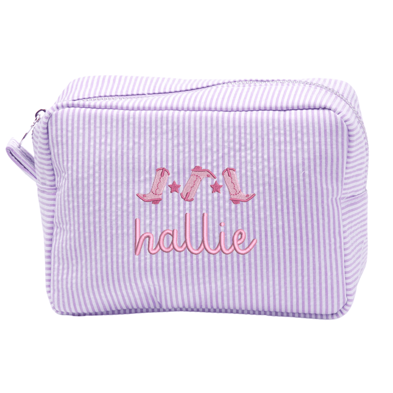 Kids Seersucker Pouch