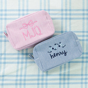 Kids Seersucker Pouch