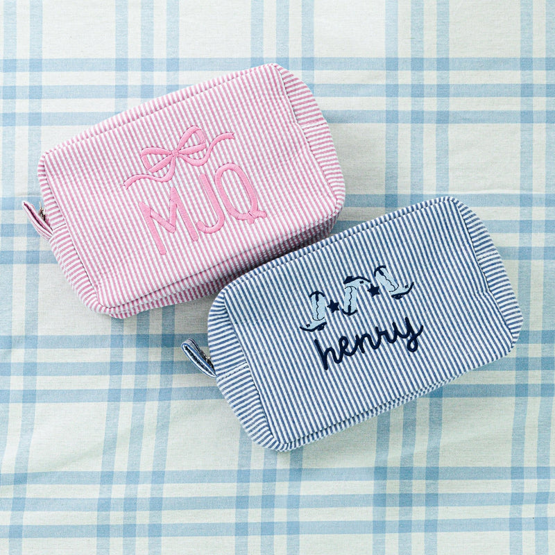 Kids Seersucker Pouch