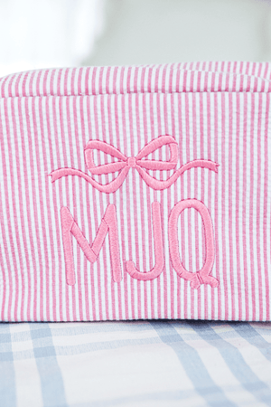 Kids Seersucker Pouch