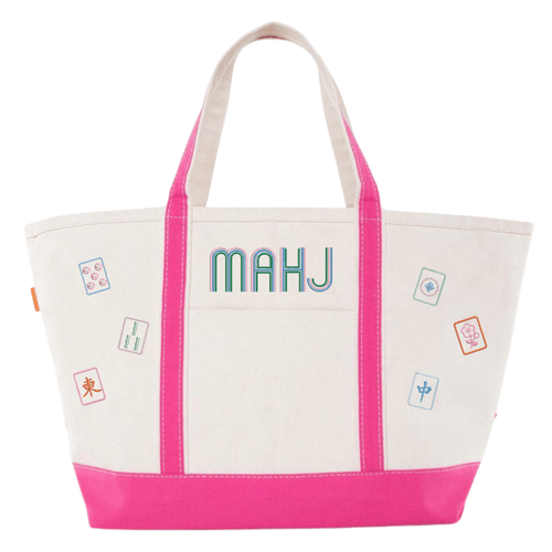 Mahjong Icon Canvas Tote