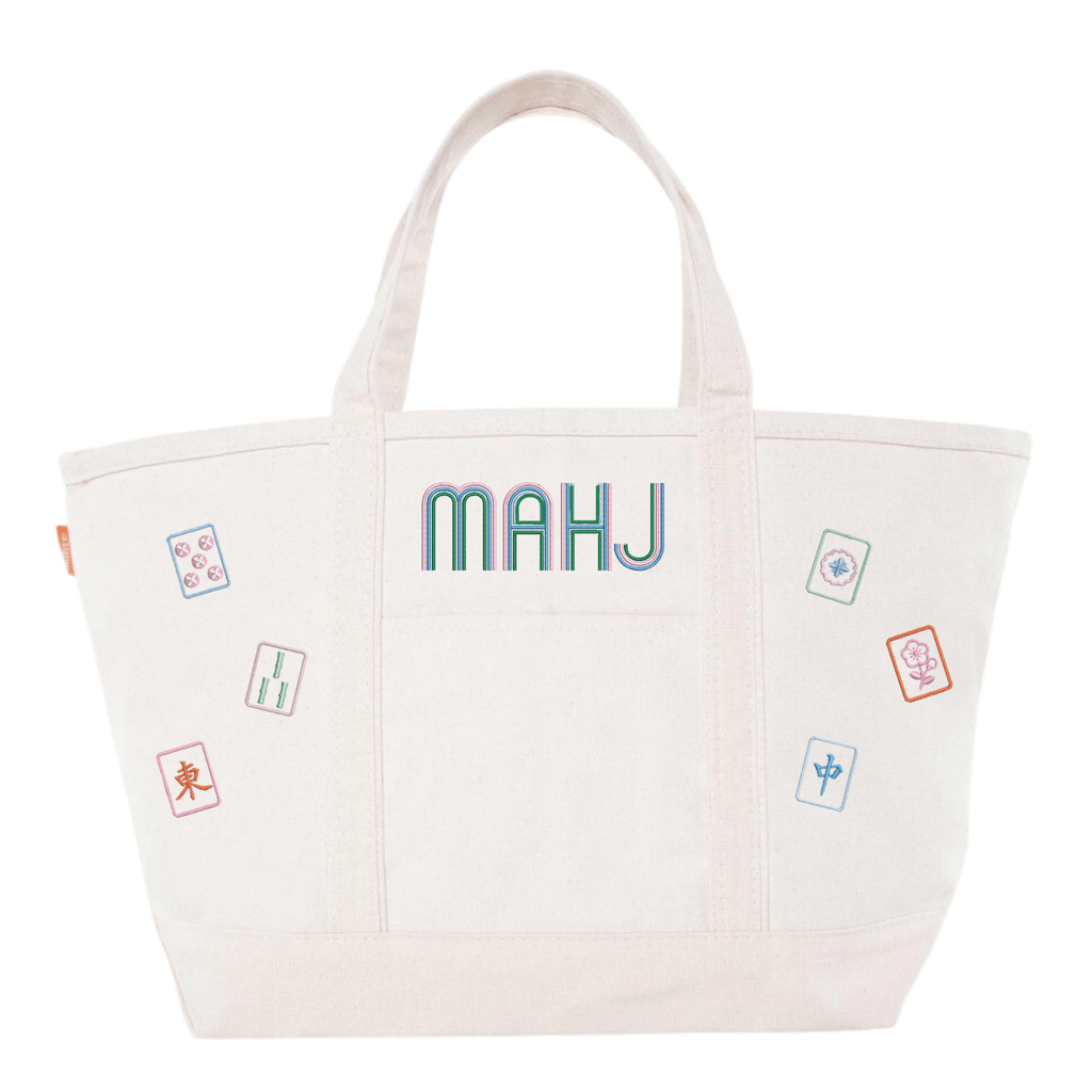 Mahjong Icon Canvas Tote
