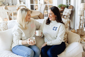 Monogrammed Mockneck Sweatshirt