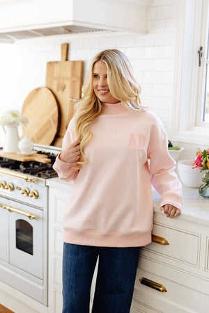 Monogrammed Mockneck Sweatshirt