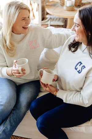 Monogrammed Mockneck Sweatshirt