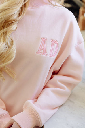 Monogrammed Mockneck Sweatshirt
