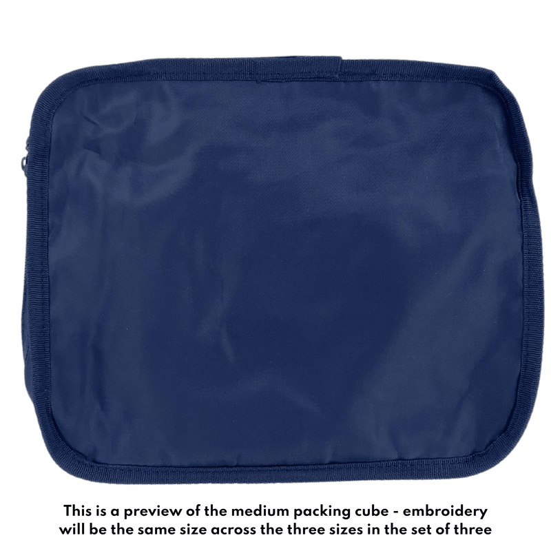 Nylon Packing Cube Set - Applique