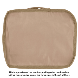 Nylon Packing Cube Set - Applique