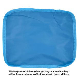 Nylon Packing Cube Set - Applique