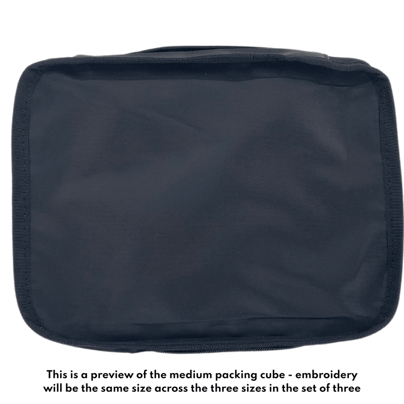 Nylon Packing Cube Set - Applique