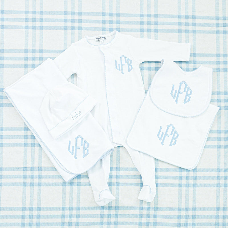 Picot Trim Burp Cloth