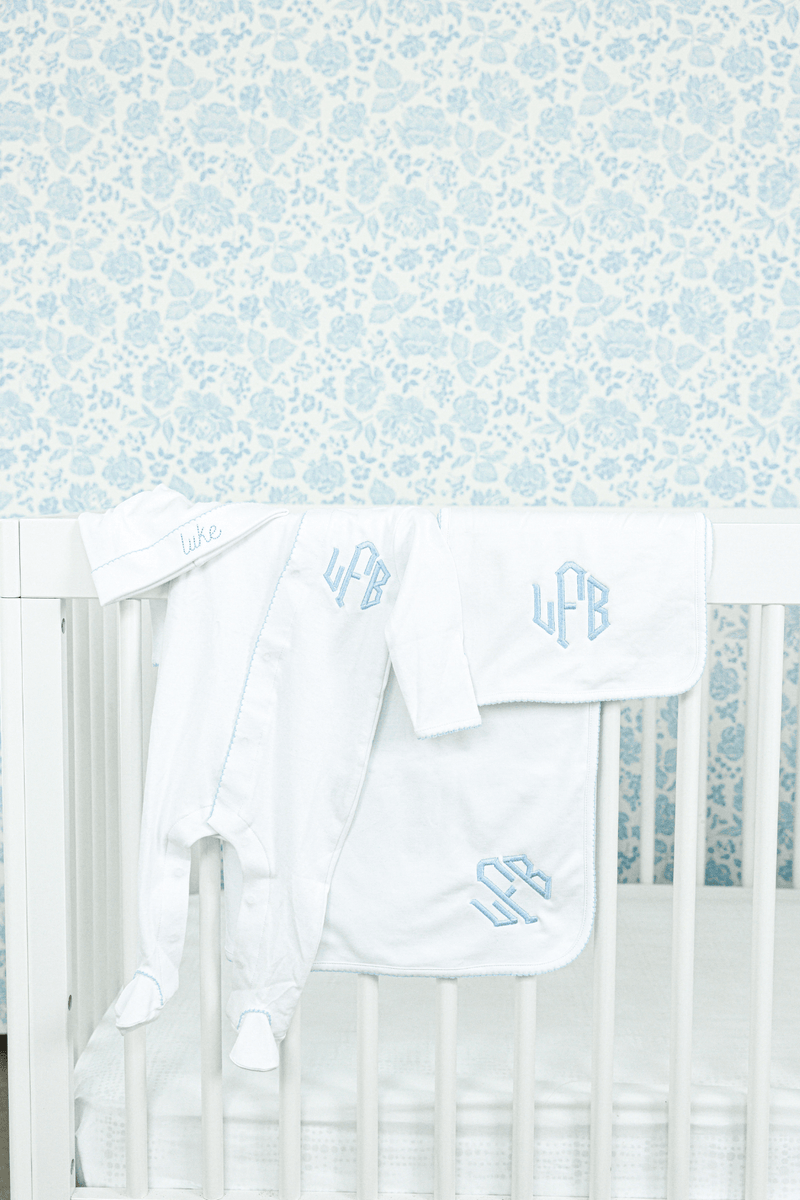 Picot Trim Burp Cloth
