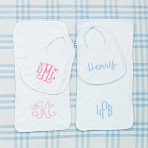 Picot Trim Burp Cloth