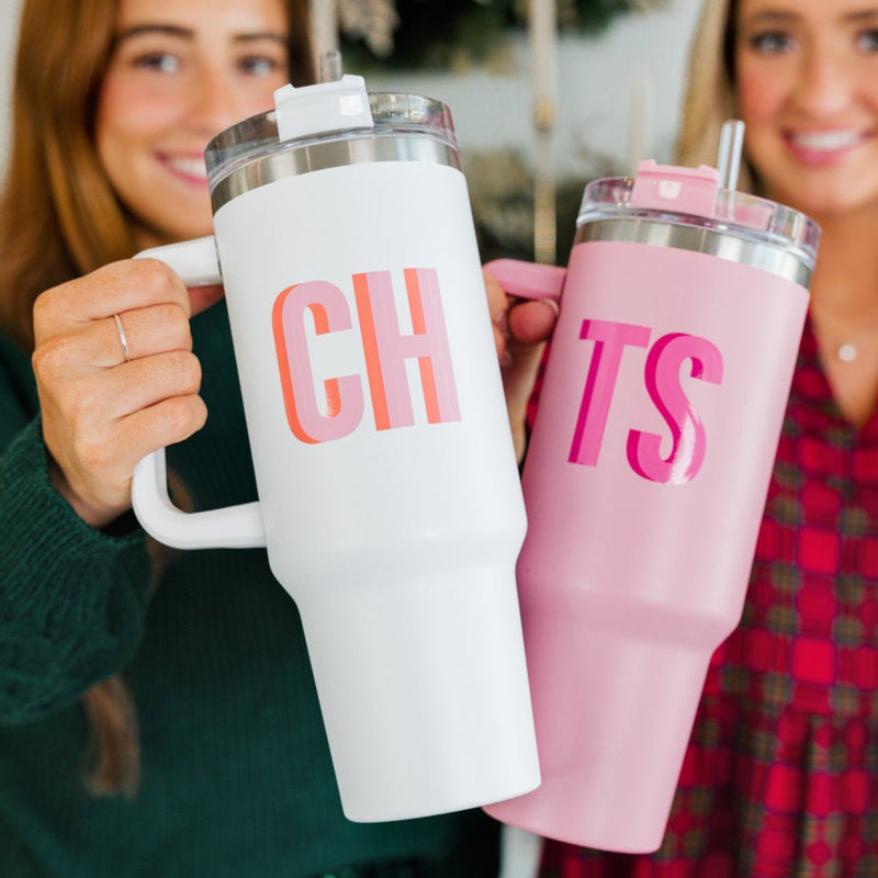 Pink Yeti Cup Monogram Tumbler 20 Oz Personalized Yeti Cooler Cups