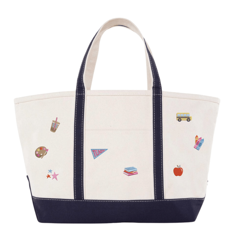 Teacher Icon Canvas Tote by @PBANDJ4THGRADE