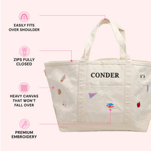 Teacher Icon Canvas Tote by @PBANDJ4THGRADE