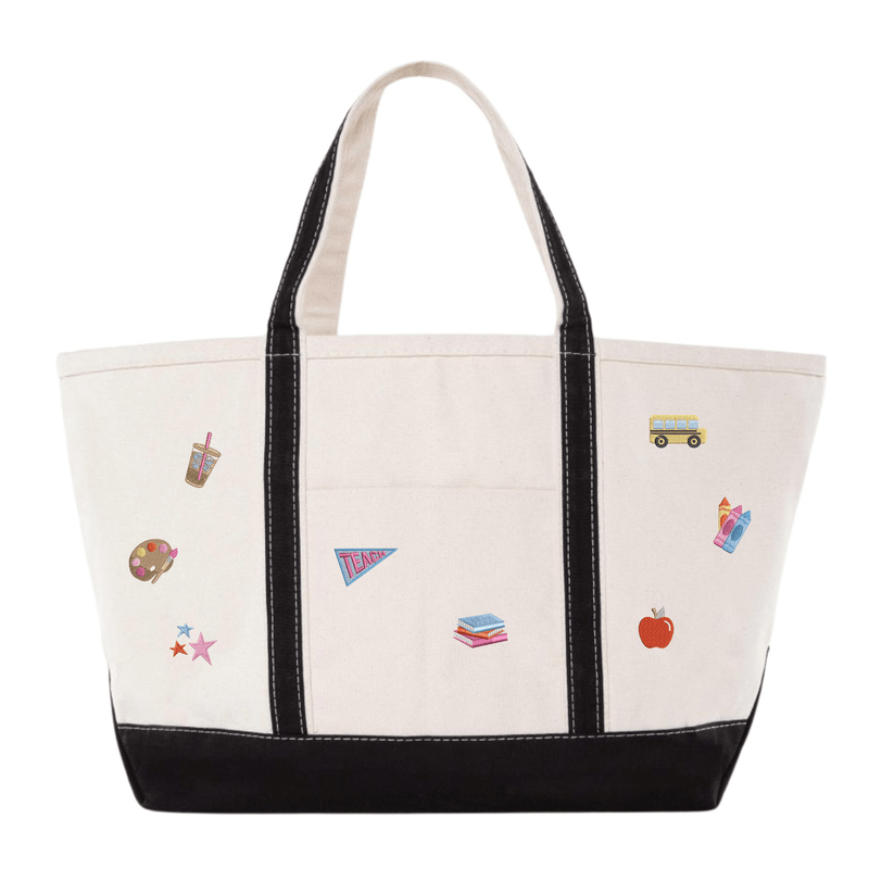 Teacher Icon Canvas Tote by @PBANDJ4THGRADE