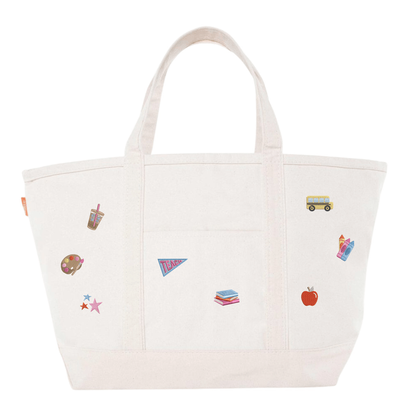 Teacher Icon Canvas Tote by @PBANDJ4THGRADE