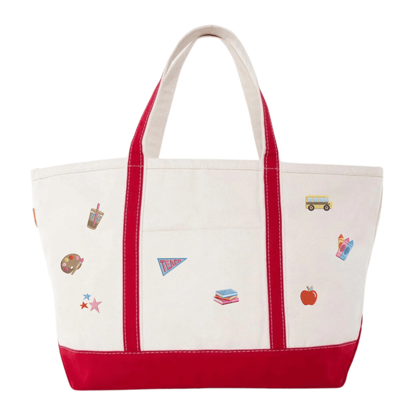 Teacher Icon Canvas Tote by @PBANDJ4THGRADE
