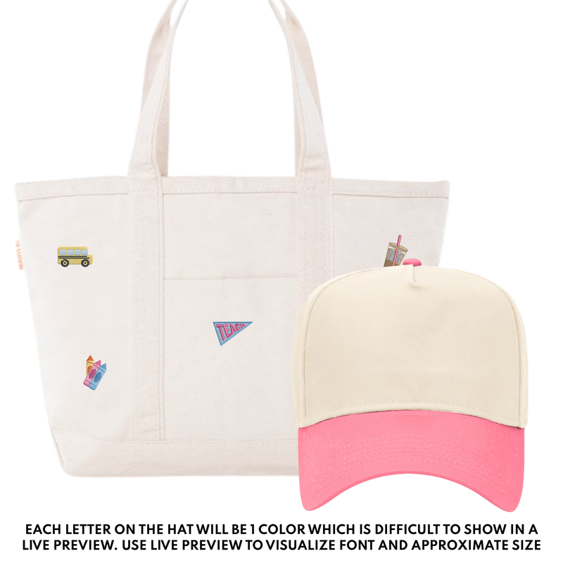 Teacher Tote & Hat Bundle by @PBANDJ4THGRADE