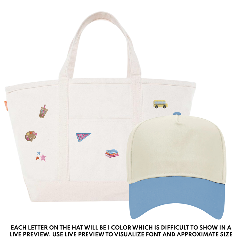 Teacher Tote & Hat Bundle by @PBANDJ4THGRADE